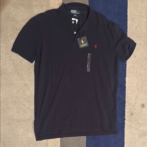 Ralph Lauren Blue Polo Shirt Classic Design
